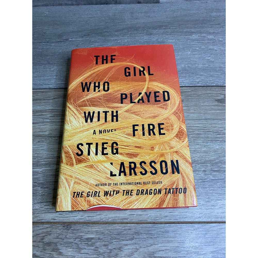 Stieg Larsson The Girl Who Played with Fire Hardcover 1st Ed Orange Excellent